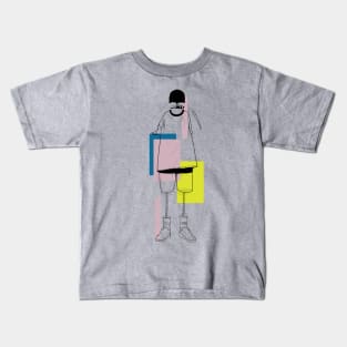 Boy with wobbly legs Kids T-Shirt